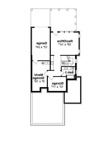 Lower Level image of KEATON House Plan